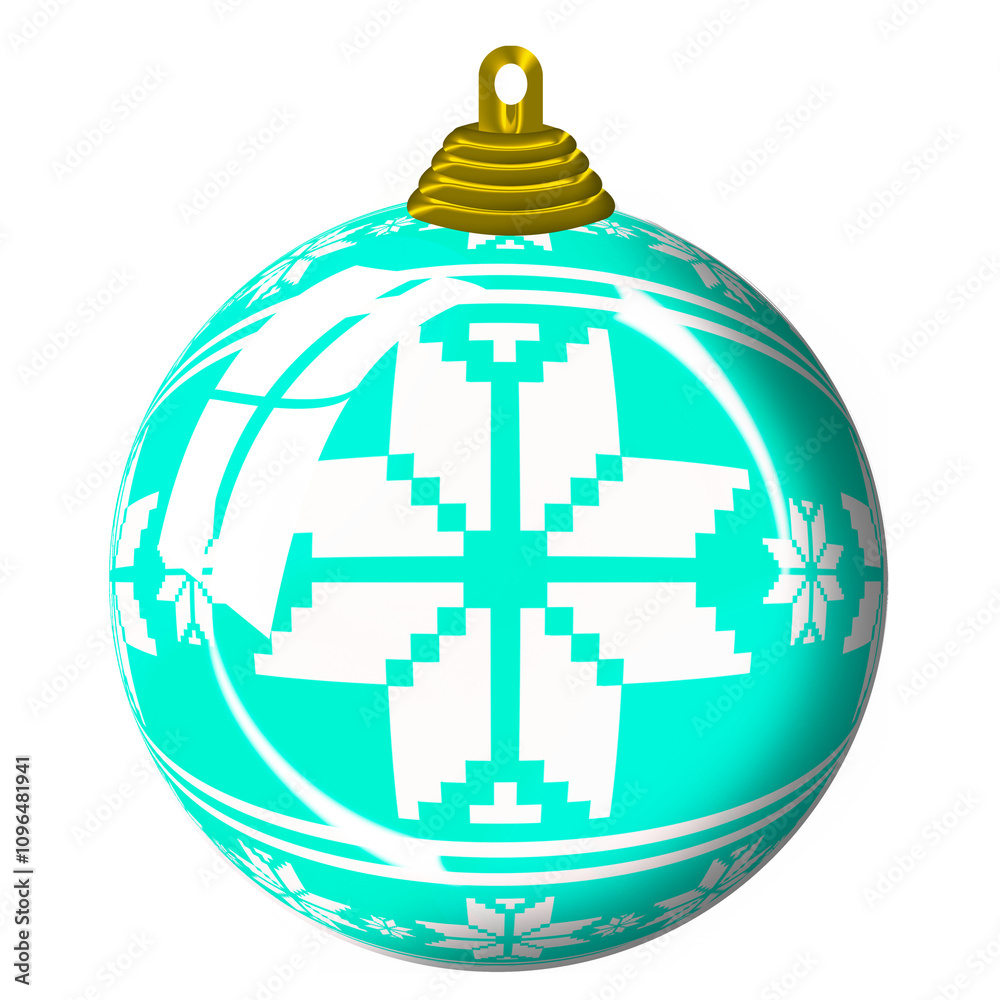 Obraz premium Boule de Noël décrorée