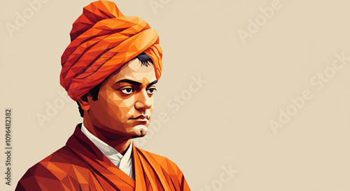A close-up of Swami Vivekan...