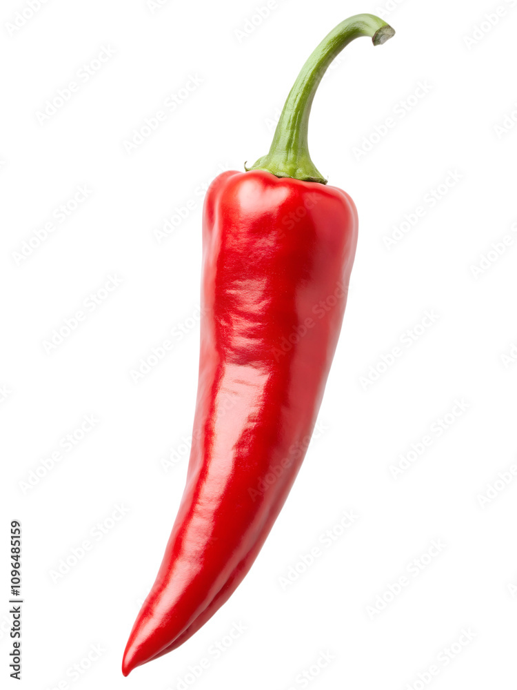 Red hot chilli pepper vegetable isolated on a transparent background Red hot chilli pepper vegetable isolated on a transparent background