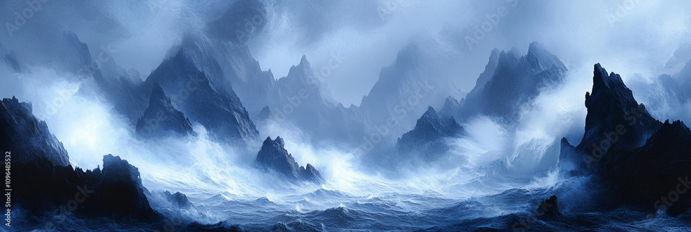 Fototapeta premium iceberg in the sea