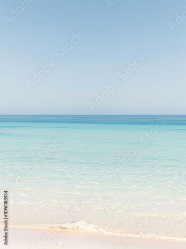 Aquamarine and white watercolor stripes on a shallow beach , oceanic patterns, aquatic vegetation, abstract art, striped pattern