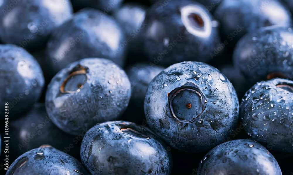Ripe Blue Blueberries. Fresh blueberries close-up.