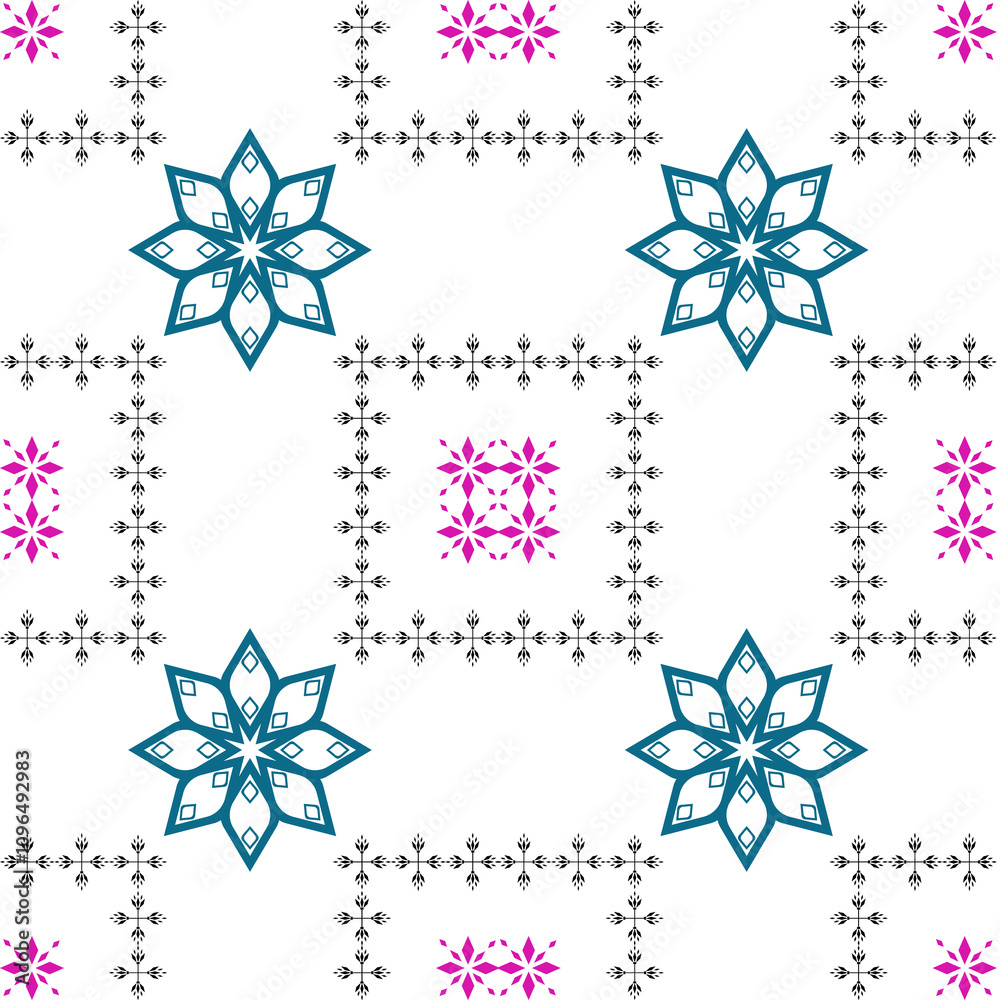 Fototapeta premium a seamless pattern geometric shapes design 