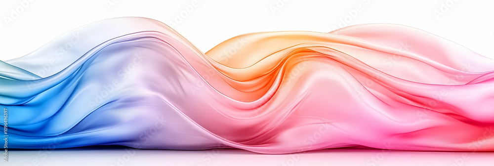 Abstract Colorful Silk Waves Flowing Background Abstract Colorful Silk Waves Flowing Background
