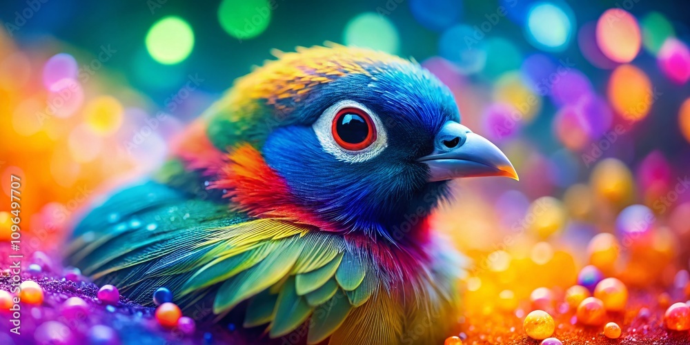 Obraz premium Abstract Colorful Blur Gradient Mesh Background in Macro Photography, Perfect for Modern Design Projects and Artistic Displays, Emphasizing Vibrant Hues and Soft Blended Textures