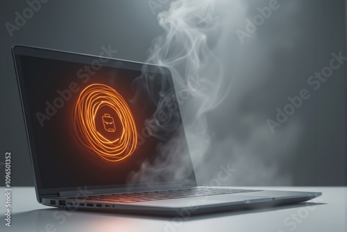 Overheating Laptop Computer  Smoke  Battery Failure  Tech Problem  Digital Device Malfunct