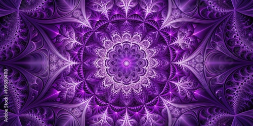 Abstract Purple Design: Minimalist Fractal Artwork for Creative Graphic Design and Art Backgrounds with a Focus on Vibrant Colors and Geometric Shapes