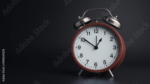 Wallpaper Mural Alarm clock with bright red exclamation sign displaying on a dark background in 3D render, emphasizing a wake-up warning concept, dark background, wake-up warning, time management Torontodigital.ca