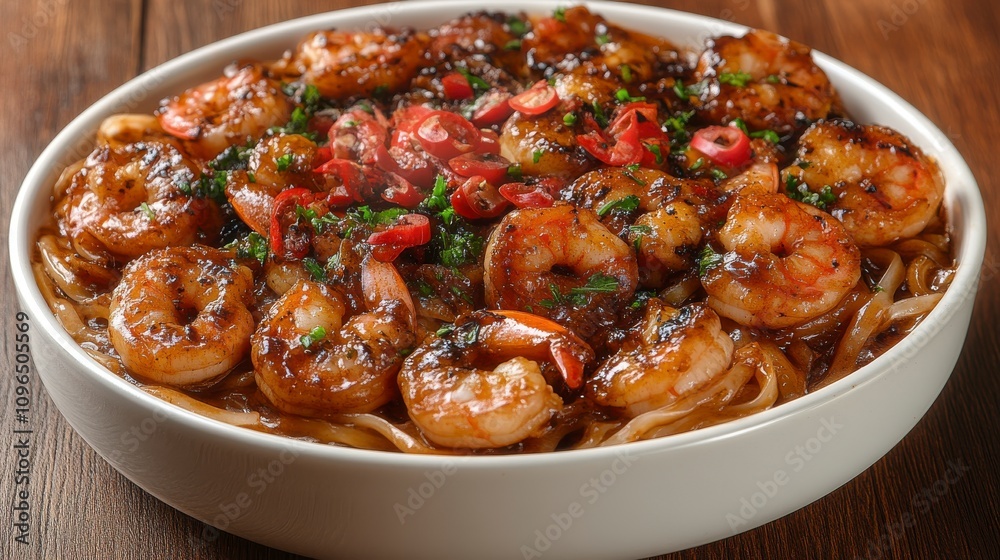 Scrumptious Spicy Shrimp Noodles - A Culinary Delight Scrumptious Spicy Shrimp Noodles - A Culinary Delight