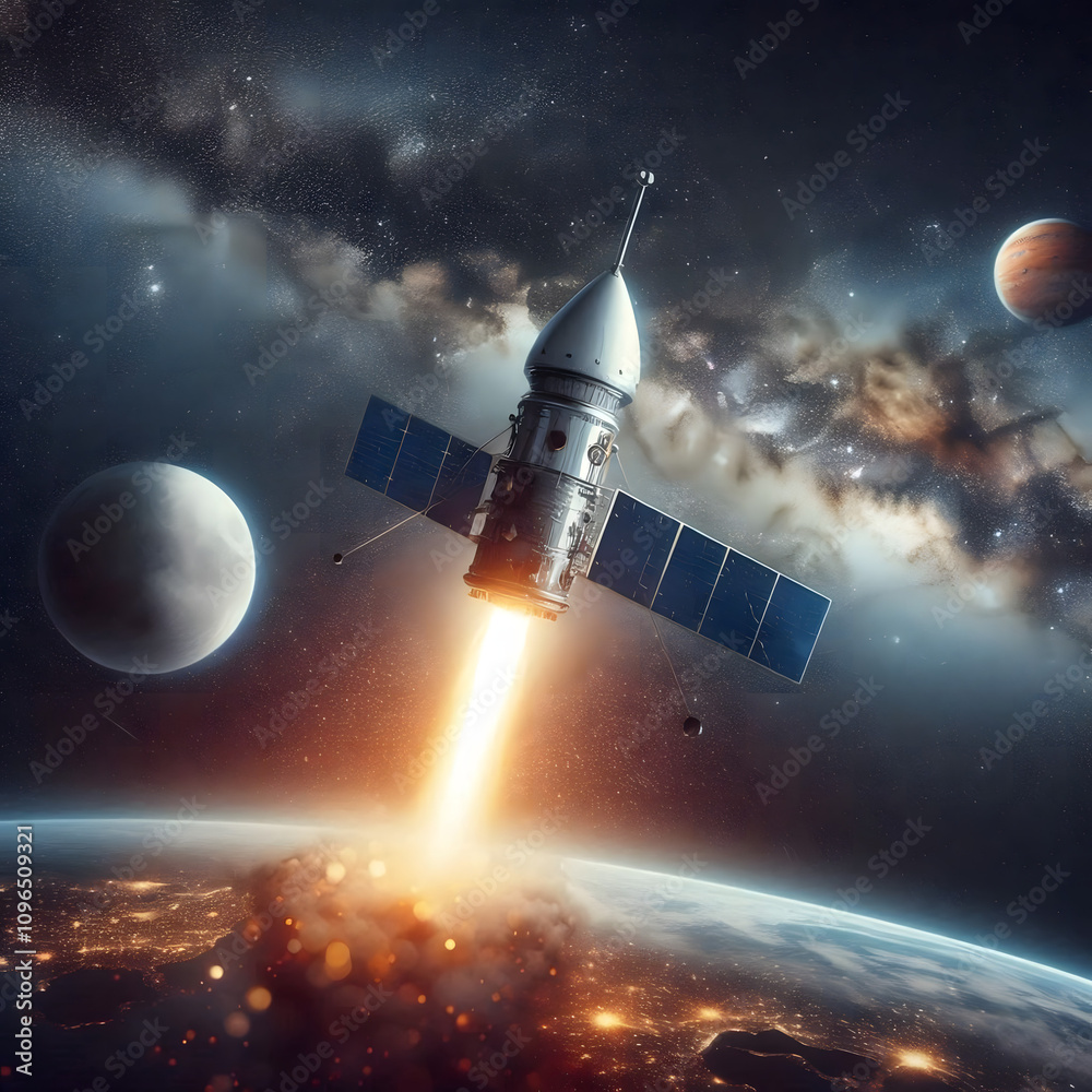 Obraz premium space shuttle launch