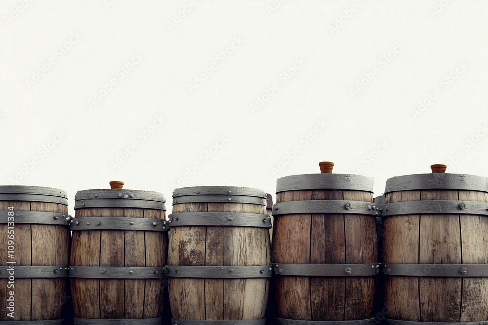 Wine Barrel Wooden Barrel Concept Background Wine Barrel Wooden Barrel Concept Background