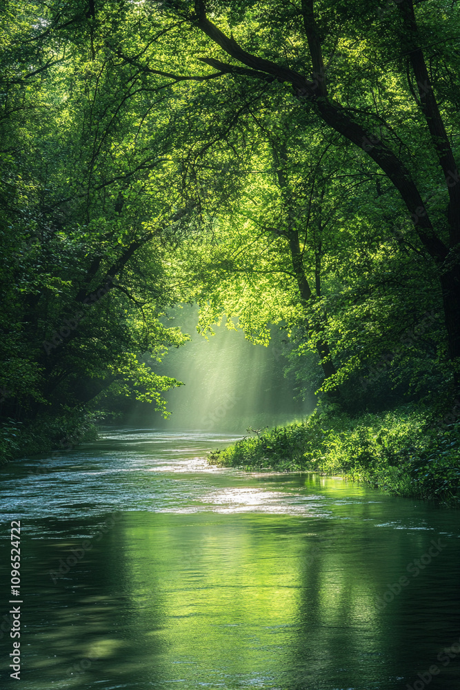 morning in the woods