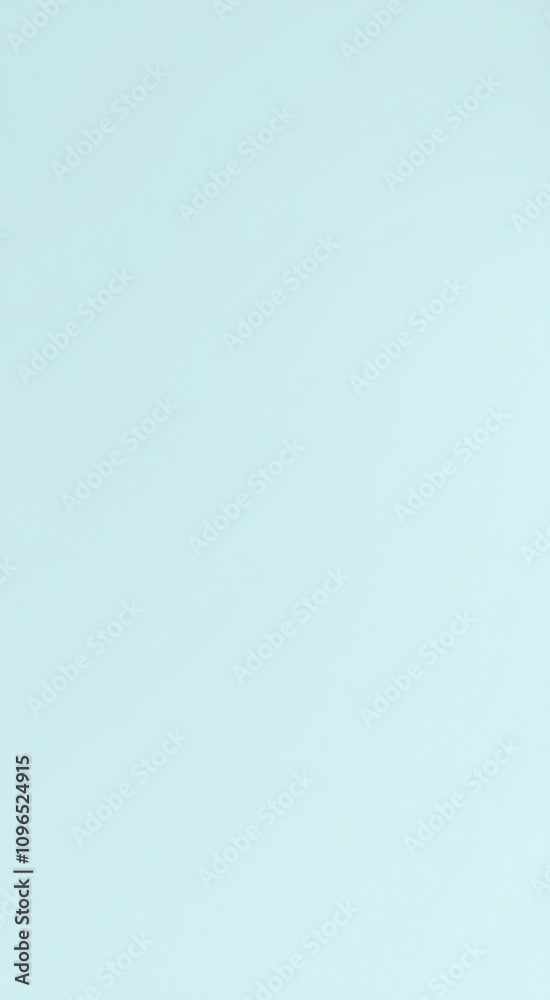 A plain light blue background.