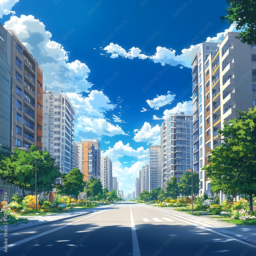 Intense blue cityscape showcasing advanced architecture and technological innovation. Intense blue cityscape showcasing advanced architecture and technological innovation.
