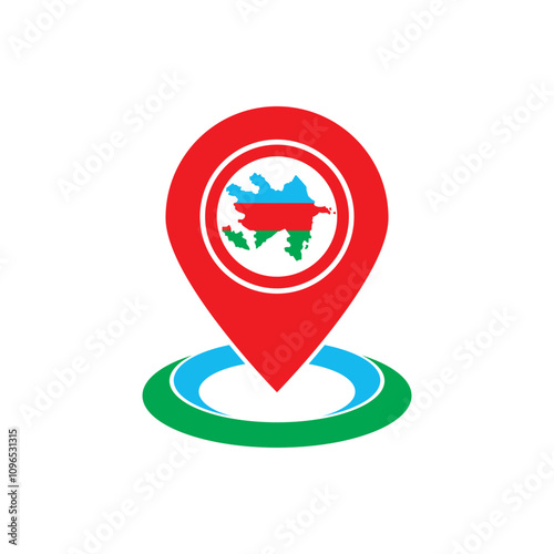 Free Download Azerbaijan map symbol icon design vector illustration - GFXLoad