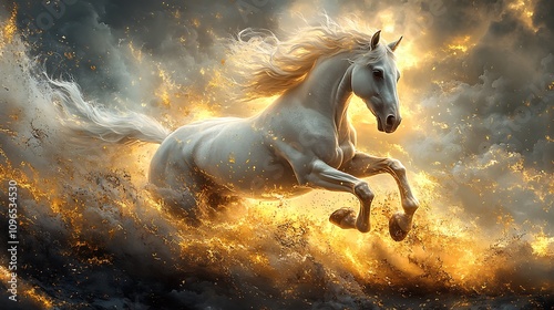 horse in the field