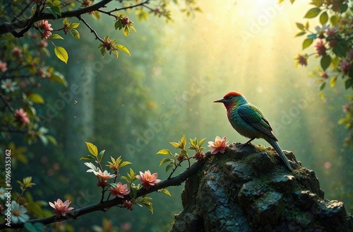 a bird in the Garden of Eden photo