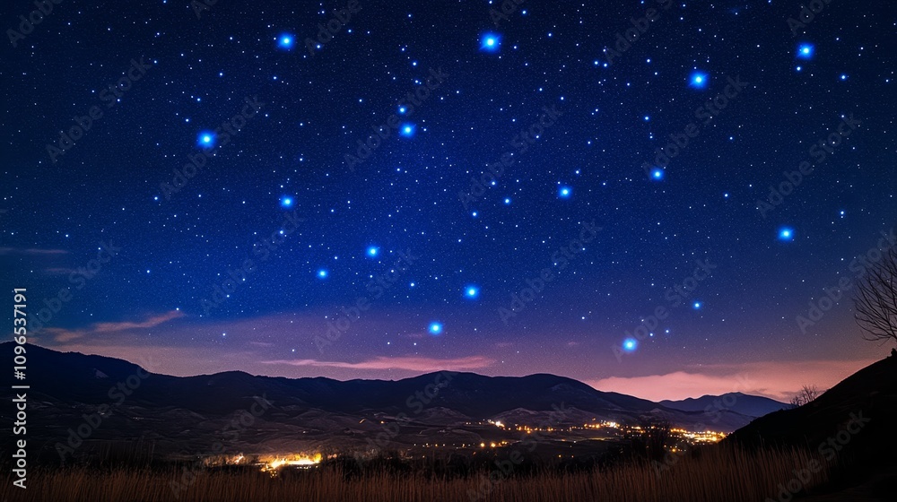 Starry Night Over Mountains - Majestic night sky, sparkling stars, tranquil mountains, cosmic dust, serene landscape. Starry Night Over Mountains - Majestic night sky, sparkling stars, tranquil mountains, cosmic dust, serene landscape.