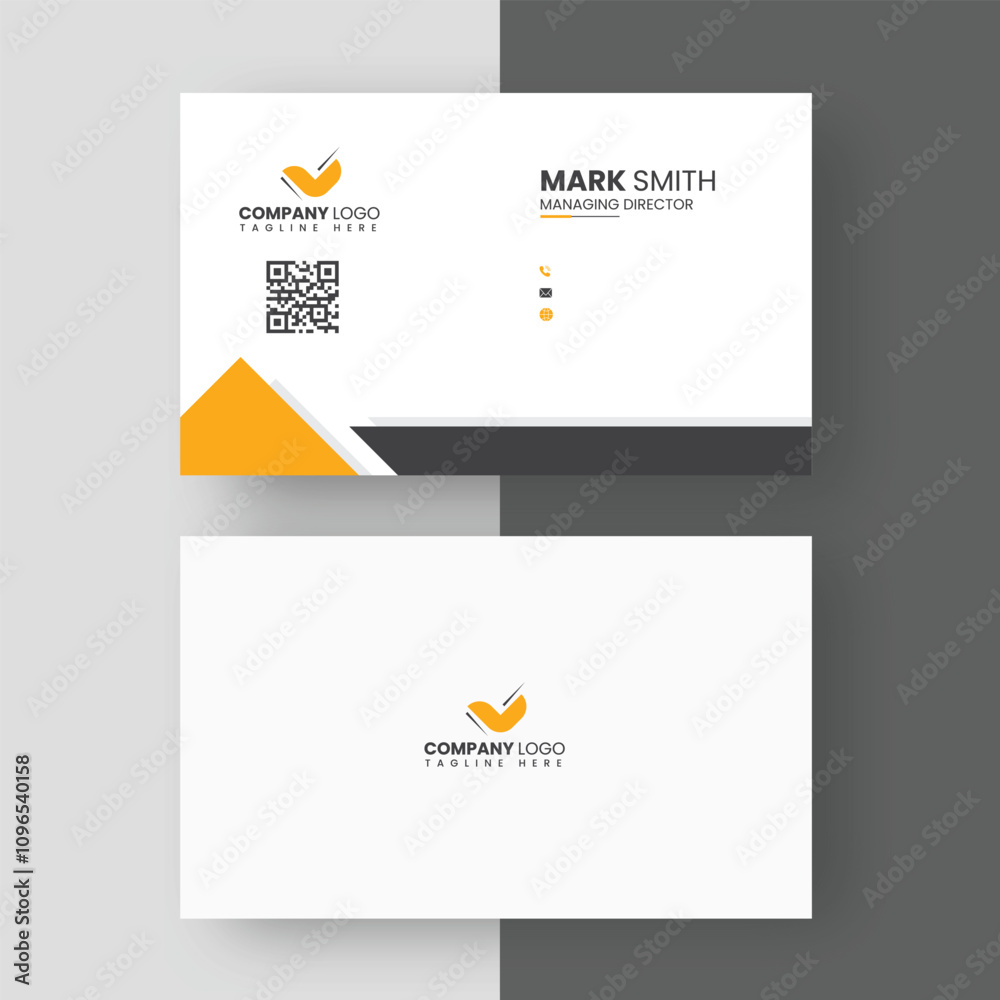 Fototapeta premium Modern and Creative visiting card design, Professional Business card template, corporate, vector, elegent business card