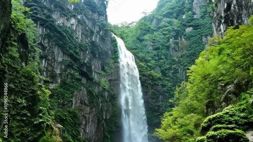Natural Symphony: Water and Rock at Kegon Falls