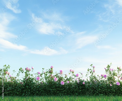 Stunning Pink Roses and Lush Greenery