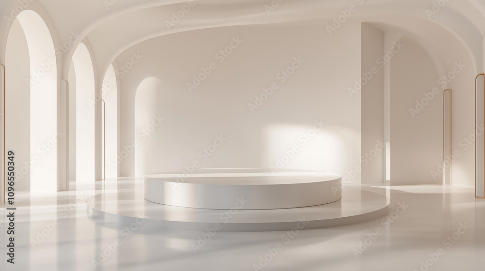 Futuristic Interior with Minimalist Design and Soft Lighting Futuristic Interior with Minimalist Design and Soft Lighting