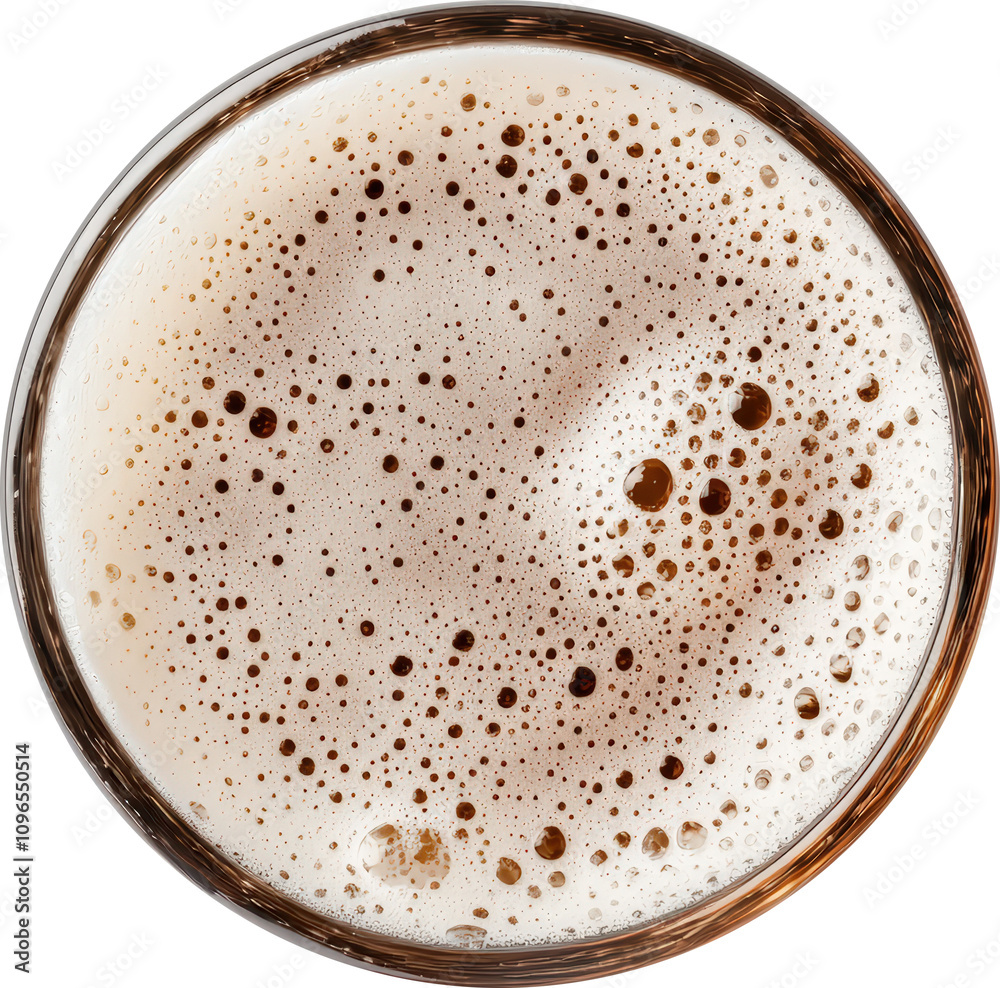 Close-up of a frothy beer in a glass Close-up of a frothy beer in a glass