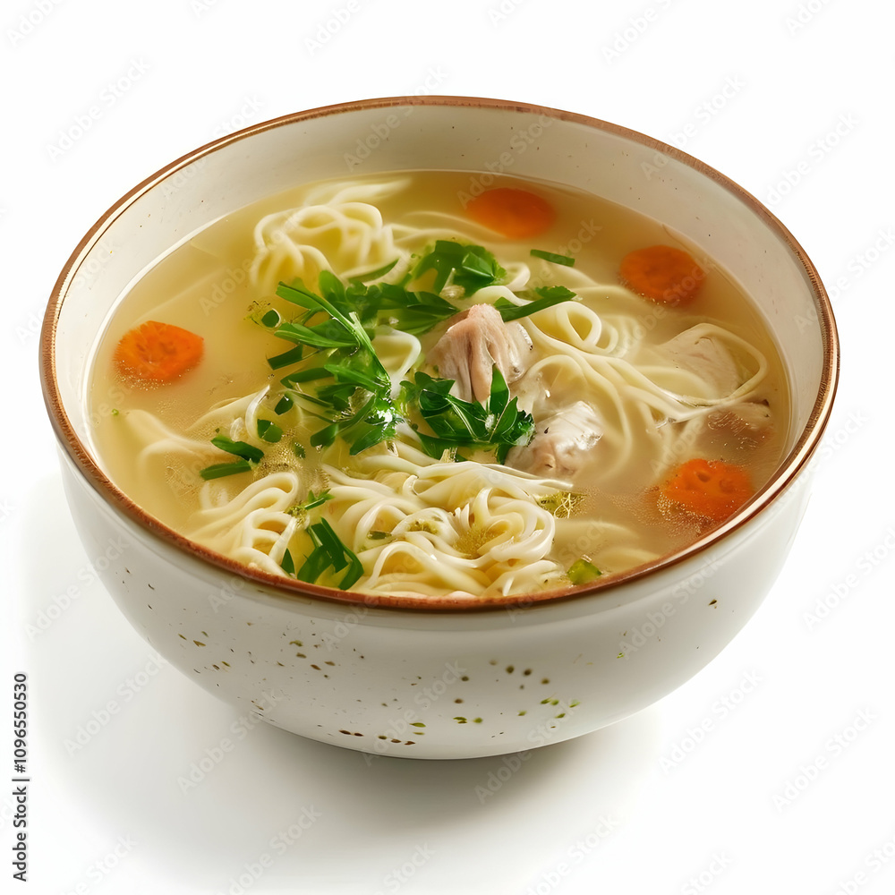 chicken noodle soup with egg isolated on transparent chicken noodle soup with egg isolated on transparent