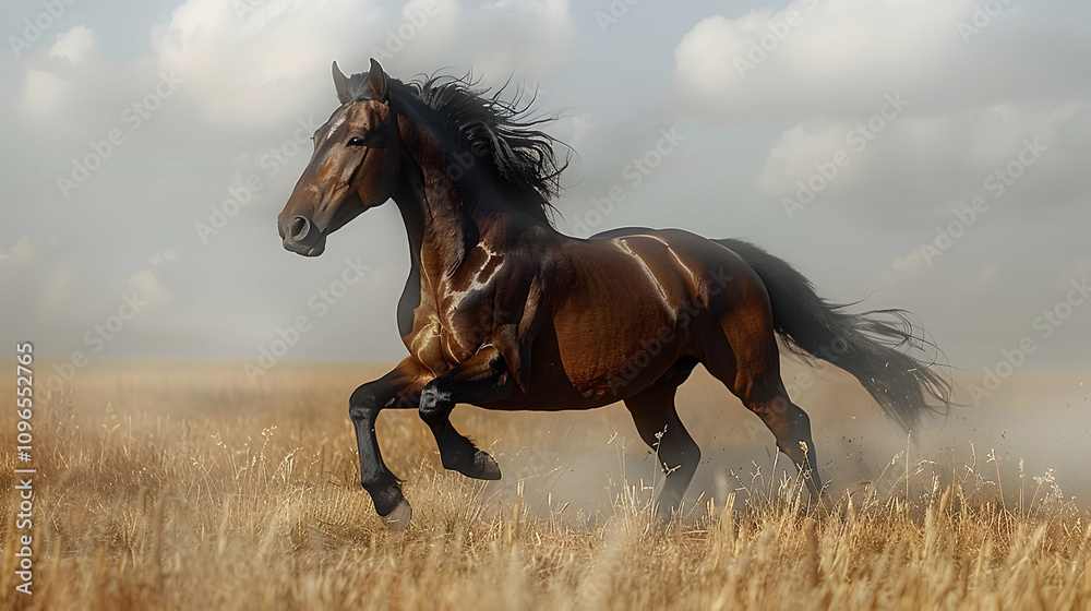 horse in the field horse in the field