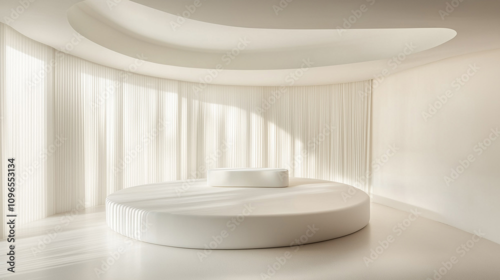 Modern Minimalist Space with Futuristic Lighting Modern Minimalist Space with Futuristic Lighting