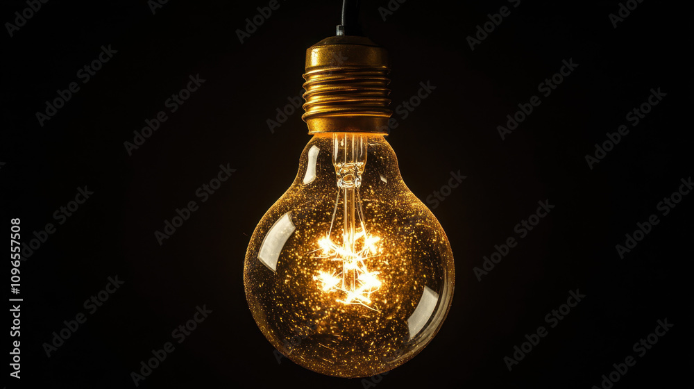 A glowing light bulb against a black background, symbolizing ideas and creativity. A glowing light bulb against a black background, symbolizing ideas and creativity.