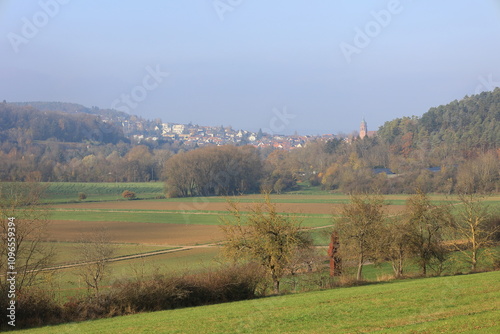 Blick über das Heckengäu Richtung Weil der Stadt photo