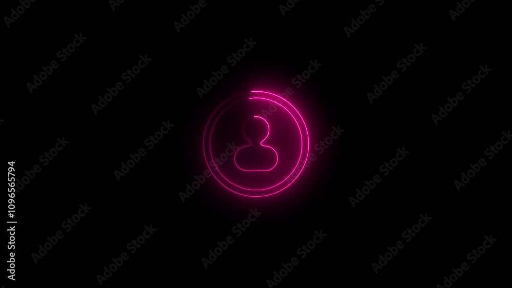 Outline neon human target icon. Glowing neon aim scope frame with user person sign, personal data protection guarantee, digital safety. Outline neon human target icon. Glowing neon aim scope frame with user person sign, personal data protection guarantee, digital safety.