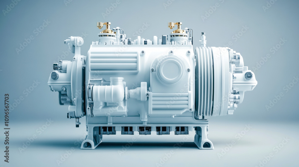 a high-pressure pump designed for water, fuel, and oil products, emphasizing its industrial design and robust construction a high-pressure pump designed for water, fuel, and oil products, emphasizing its industrial design and robust construction