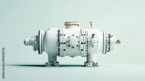 a high-pressure pump designed for water, fuel, and oil products, emphasizing its industrial design and robust construction