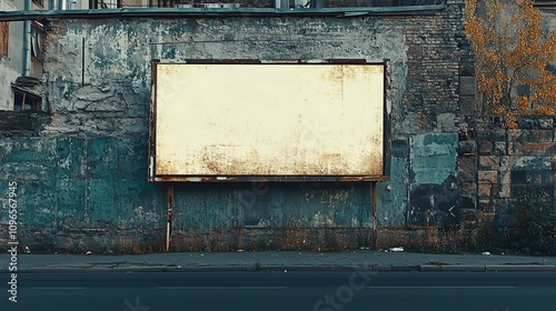 Blank billboard on a city building, ready for your advertisement, Transforming Urban Spaces: The Impact of Billboard Advertising on City Aesthetics and Culture