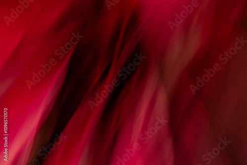 Abstract red lines. Intentional camera movement or ICM.