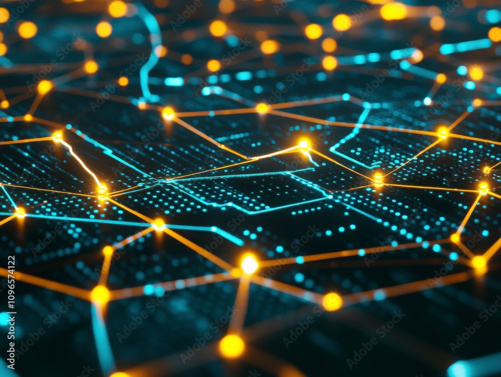 Obraz premium Abstract Network Visualization