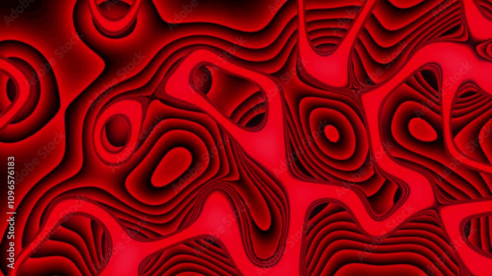 4K Abstract Red 3D Swirl - Layered, Dynamic Motion 4K Abstract Red 3D Swirl - Layered, Dynamic Motion