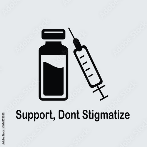 Support, dont stigmatize banner design