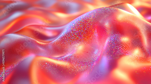 Abstract sweet waves and dots for textuer or background photo