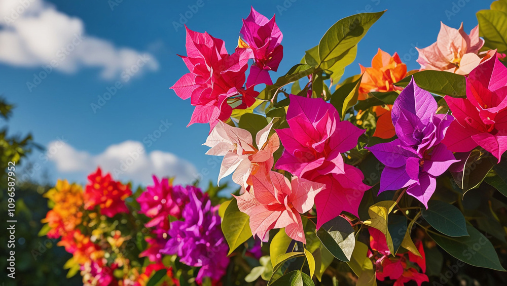 Beautiful flowers in summer bougainvillea photo Beautiful flowers in summer bougainvillea photo