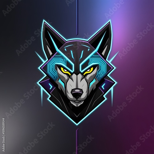 Colorful Wolf Logo photo