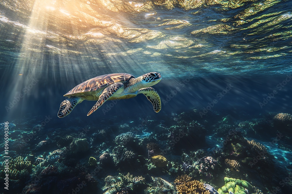 Obraz premium Vibrant coral reef