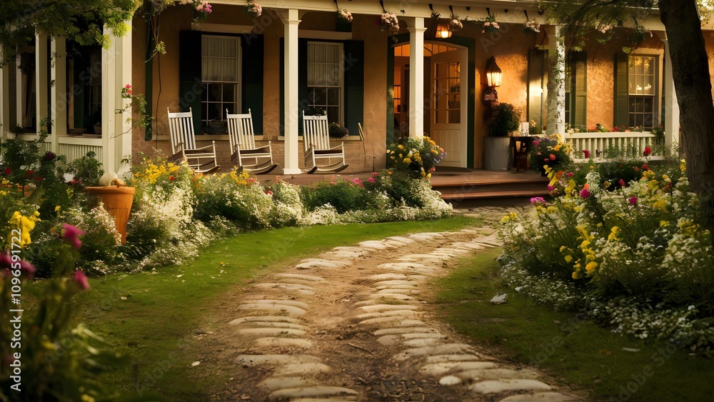 Fototapeta premium Charming Rustic Farmhouse