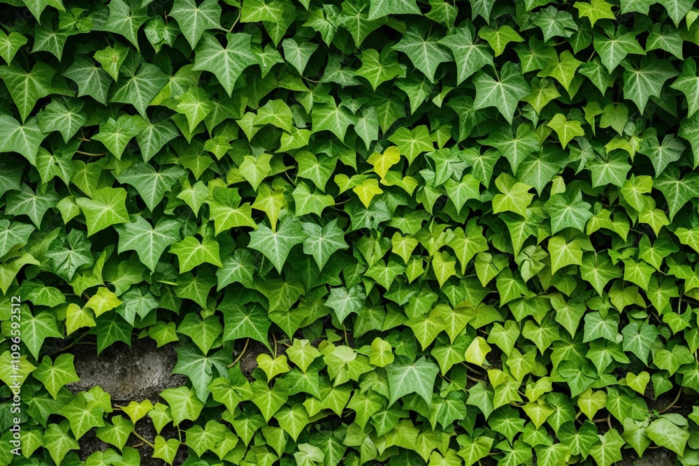 Vibrant Green Ivy Vines Exploring Nature's Growth and Texture