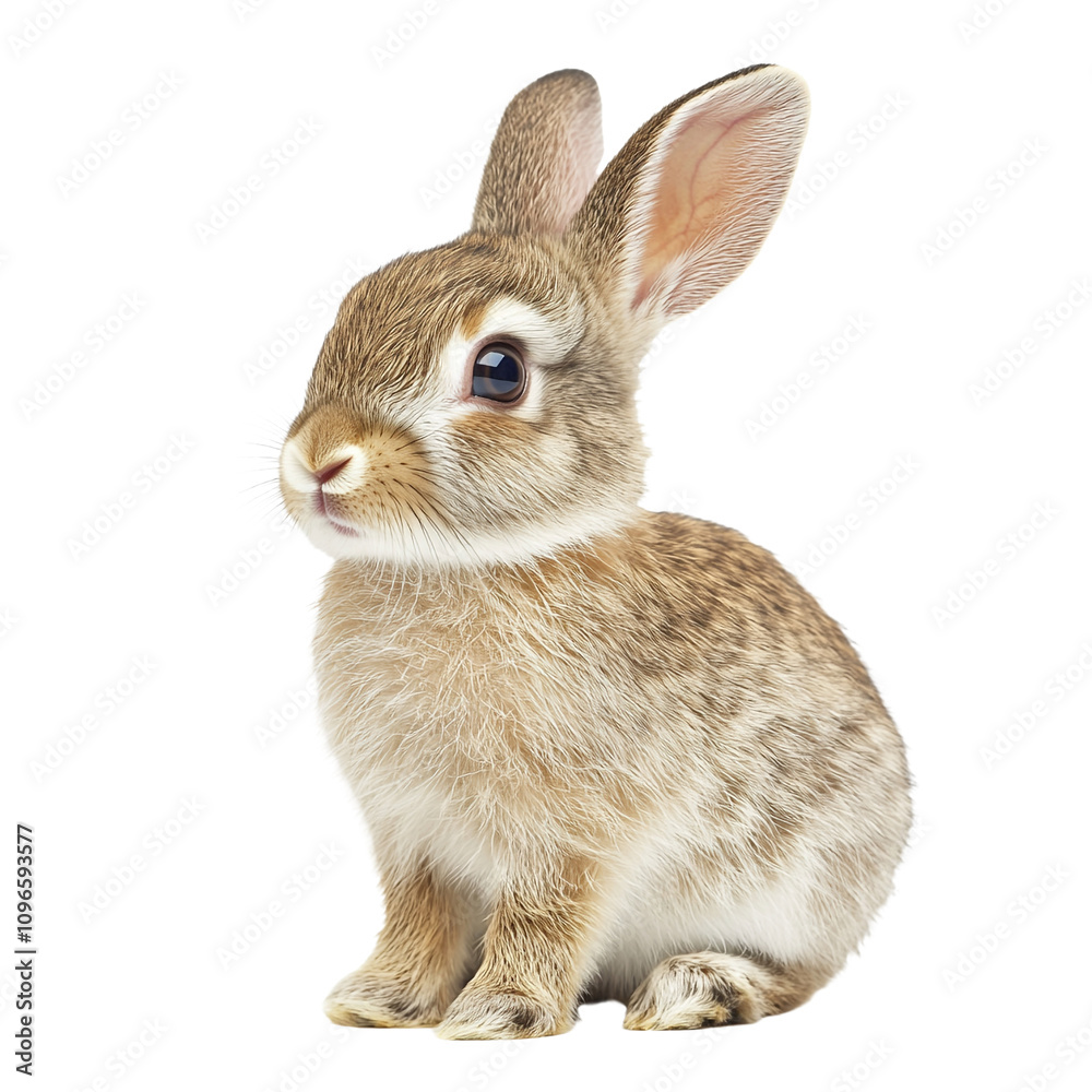 Obraz premium rabbit isolated on transparent background