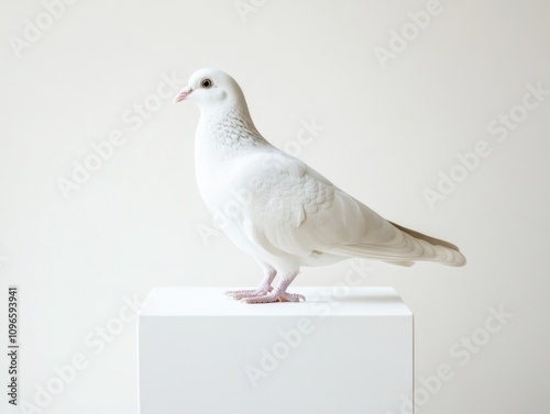 Wallpaper Mural Pigeon on White Box Torontodigital.ca