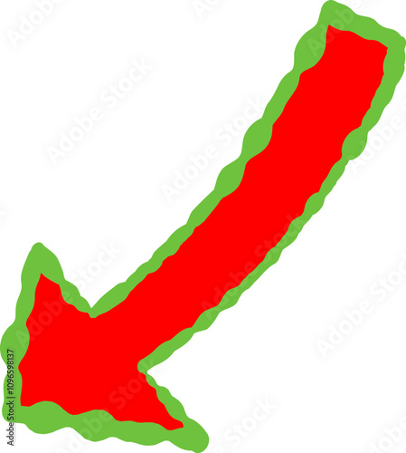 Hand Drawn Cute Doodle Arrow