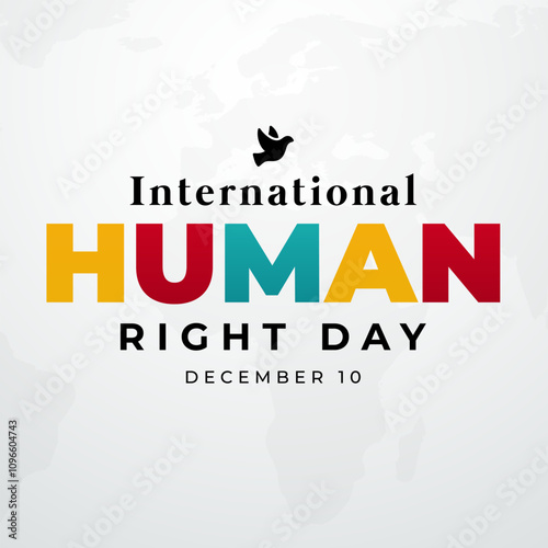 international human rights day december 10th banner stand up for human right theme. banner for social equality.